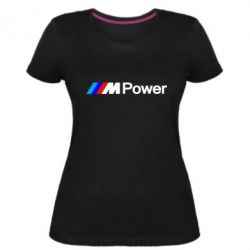 Женская премиум футболка BMW M Power logo - PrintSalon