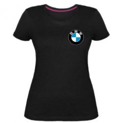 Женская премиум футболка BMW Small - PrintSalon