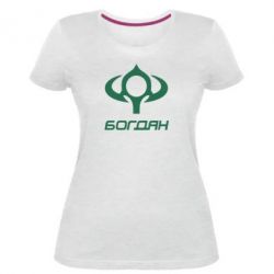 Женская премиум футболка Богдан - PrintSalon