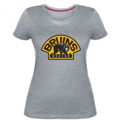 Женская премиум футболка Boston Bruins - PrintSalon