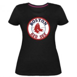 Женская премиум футболка Boston Red Sox - PrintSalon