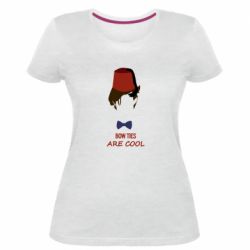Жіноча преміум футболка bow ties are cool - PrintSalon