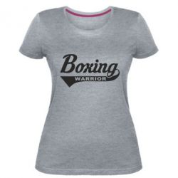 Женская премиум футболка Boxing Warrior - PrintSalon