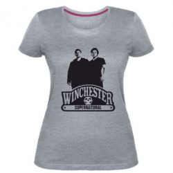 Женская премиум футболка Братья Винчестеры сериал - PrintSalon