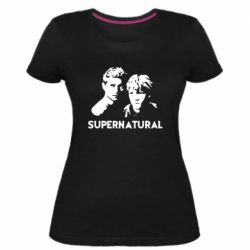 Жіноча преміум футболка Брати Вінчестери Надприродне - PrintSalon