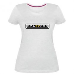 Женская премиум футболка Brazzers - PrintSalon