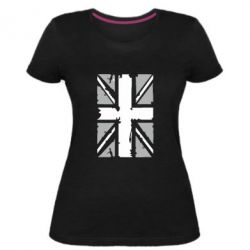 Женская премиум футболка Британский флаг - PrintSalon