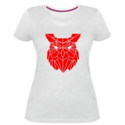 Жіноча преміум футболка Broken owl - PrintSalon