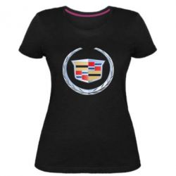 Женская премиум футболка Cadillac - PrintSalon