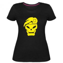 Женская премиум футболка Call of Duty Black Ops logo - PrintSalon