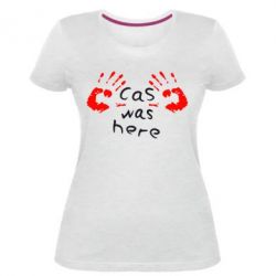 Жіноча преміум футболка Cas was here - PrintSalon