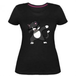 Женская премиум футболка Cat SWAG - PrintSalon