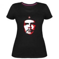 Женская премиум футболка Che Guevara face