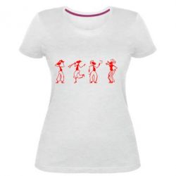 Женская премиум футболка Человечки 2