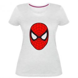 Женская премиум футболка Человек-паук маска - PrintSalon