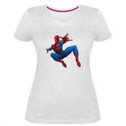 Женская премиум футболка Человек Паук - PrintSalon