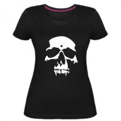 Женская премиум футболка Череп - PrintSalon