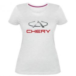 Женская премиум футболка Chery Logo - PrintSalon