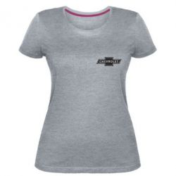 Жіноча преміум футболка Chevrolet Logo Small - PrintSalon