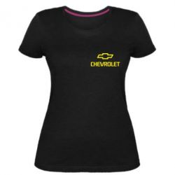Женская премиум футболка Chevrolet Small - PrintSalon