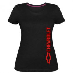 Женская премиум футболка Chevrolet  Vert - PrintSalon