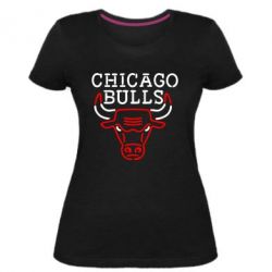 Женская премиум футболка Chicago Bulls Logo - PrintSalon