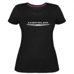Женская премиум футболка Chrysler - PrintSalon
