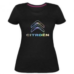 Женская премиум футболка Citroen Голограмма - PrintSalon