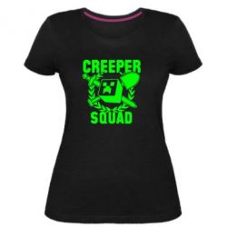 Женская премиум футболка Creeper Squad - PrintSalon
