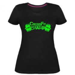 Женская премиум футболка CrossFit Champ - PrintSalon