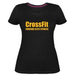 Женская премиум футболка Crossfit Forging Elite Fitness - PrintSalon