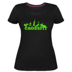 Женская премиум футболка Crossfit - PrintSalon