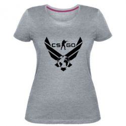 Женская премиум футболка CS GO - PrintSalon