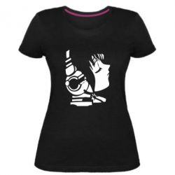 Женская премиум футболка Daft Punk - PrintSalon