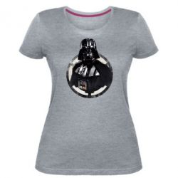 Женская премиум футболка Дарт Вейдер Арт - PrintSalon