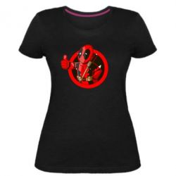 Женская премиум футболка Deadpool Fallout Boy - PrintSalon