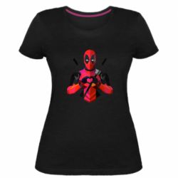Жіноча преміум футболка Deadpool Love - PrintSalon