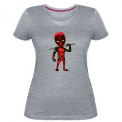 Женская премиум футболка Дэдпул - PrintSalon