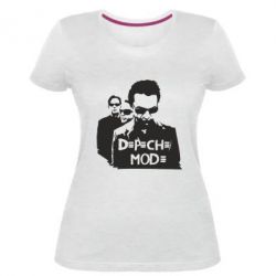 Женская премиум футболка Depeche Mode Band