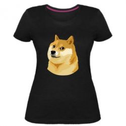 Женская премиум футболка Doge - PrintSalon