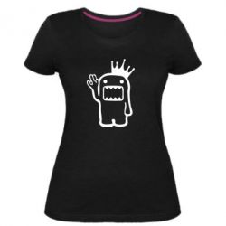 Женская премиум футболка Домо Кун с короной - PrintSalon