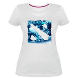 Жіноча преміум футболка Dota 2 Fan Art (Logo) - PrintSalon