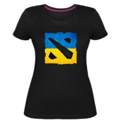 Жіноча преміум футболка Dota 2 Ukraine Team - PrintSalon