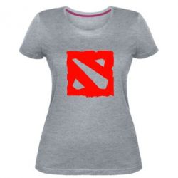 Женская премиум футболка Dota Logo Дота - PrintSalon