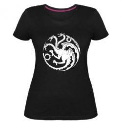 Женская премиум футболка Dragons 3 - PrintSalon