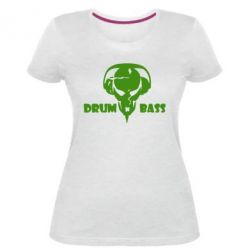 Женская премиум футболка Drumm Bass - PrintSalon