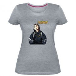 Женская премиум футболка Элджей - PrintSalon