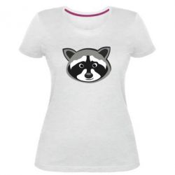 Женская премиум футболка Енотик - PrintSalon
