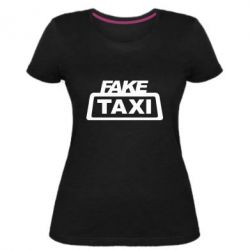 Женская премиум футболка Fake Taxi - PrintSalon