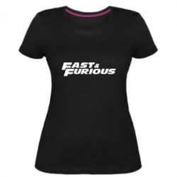 Женская премиум футболка Fast & Furious - PrintSalon
